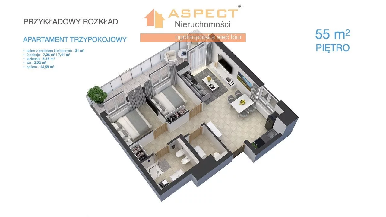 2 pokoje, mieszkanie 37,77 m², parter, oferta nr , ASB-MS-49208-15, Darłowo