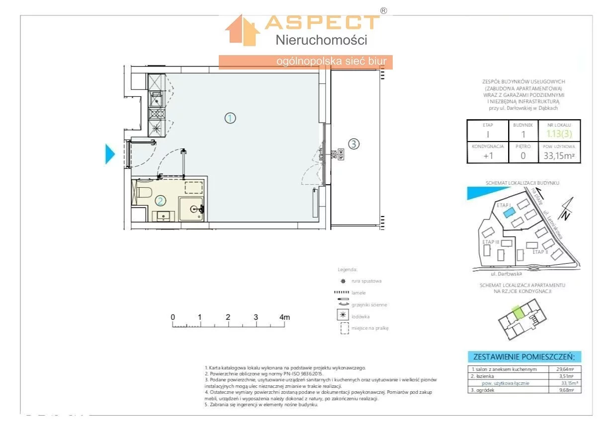 2 pokoje, mieszkanie 37,77 m², parter, oferta nr , ASB-MS-49208-15, Darłowo