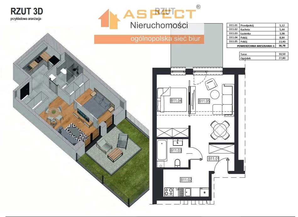 Mieszkanie 36,78 m², parter, oferta nr , ASP-MS-48770, Żory