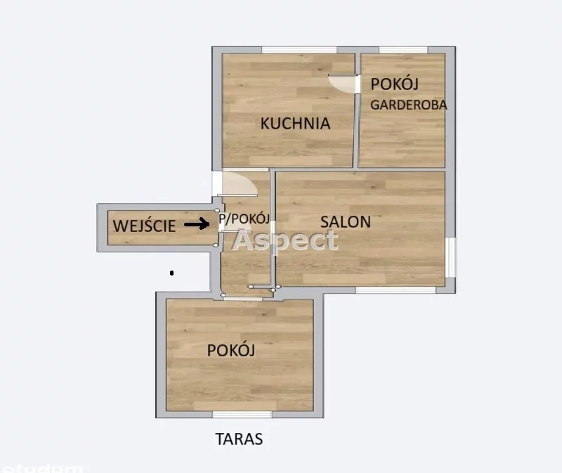 3 pokoje, mieszkanie 56,87 m², parter, oferta nr , APR-MS-51309, Pyskowice