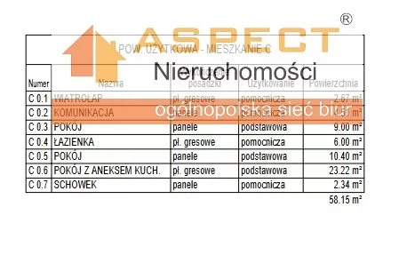 3 pokoje, mieszkanie 60,75 m², parter, oferta nr , ASP-MS-49239, Żory, Rogoźna, Rogoźna