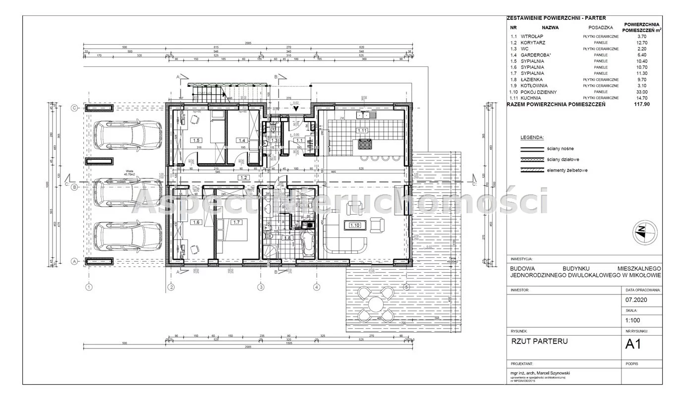 4 pokoje, mieszkanie 120,00 m², parter, oferta nr , AST-MS-49519, Mikołów