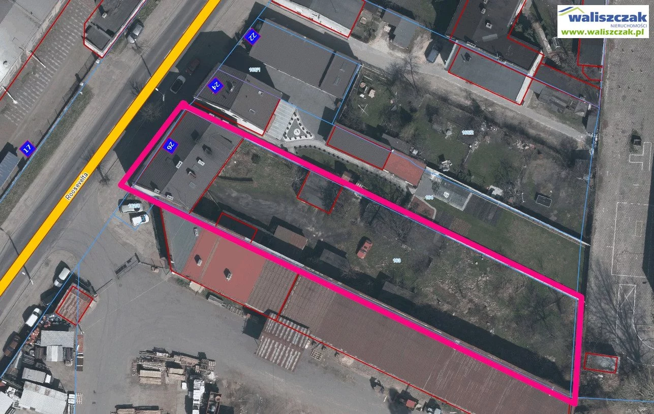 Działka 1 561,00 m², oferta nr , GS-14568-1, Piotrków Trybunalski, Roosevelta