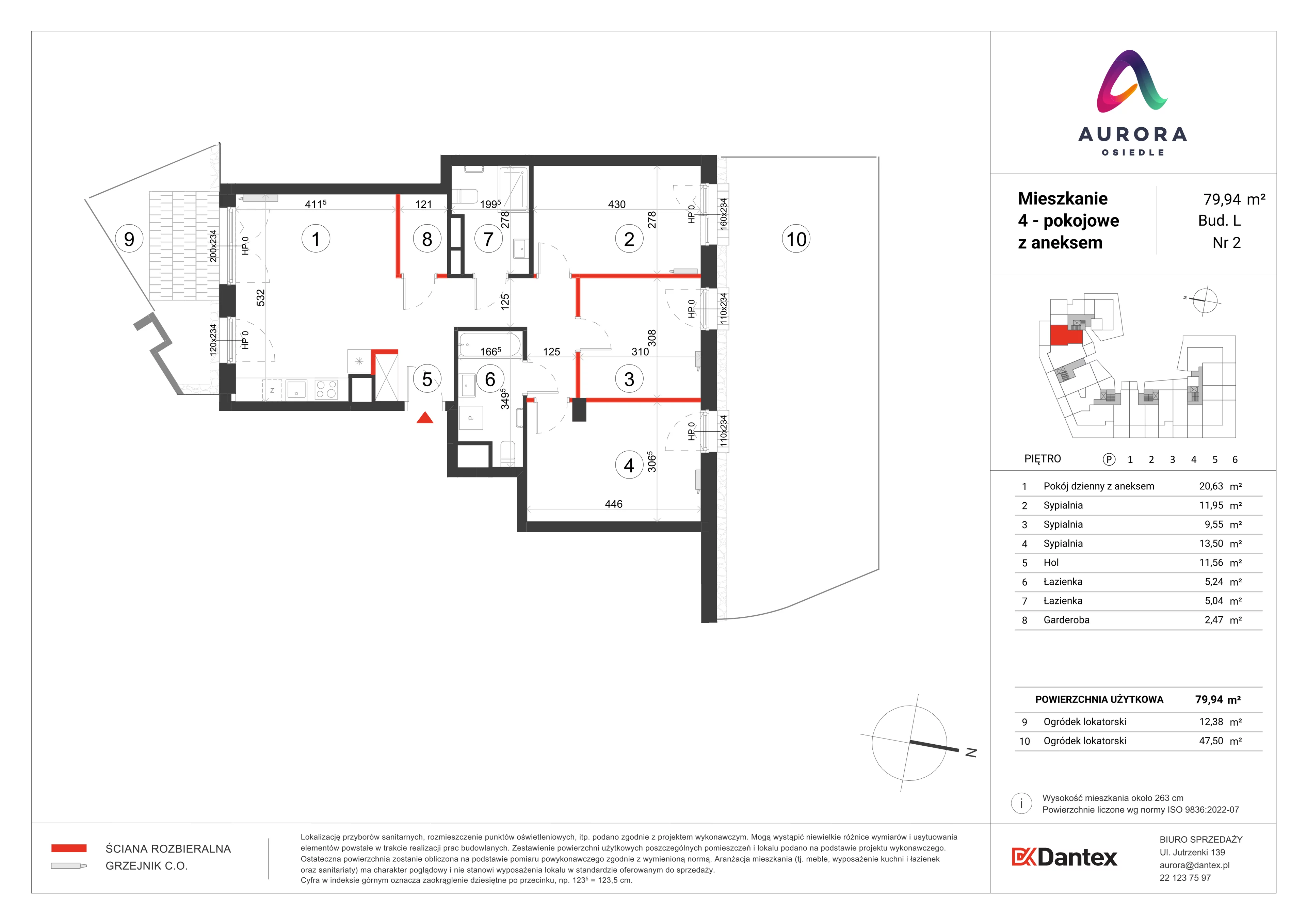 Mieszkanie 79,94 m², parter, oferta nr L1/M002, Osiedle Aurora, Warszawa, Włochy, Raków, ul. Jutrzenki / Wschodu Słońca-idx