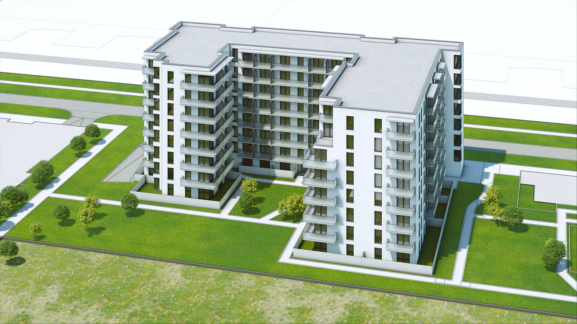 Wirtualna makieta 3D mieszkania 42.95 m², D4-D5/M110