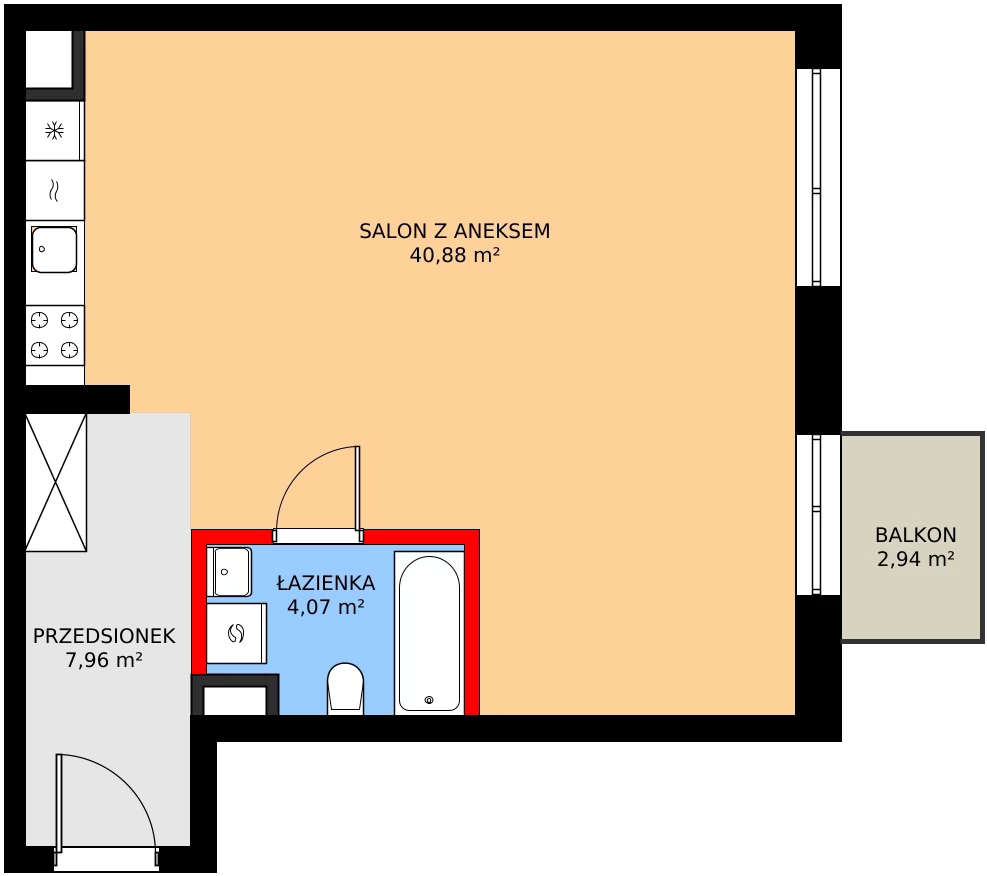 1 pokój, mieszkanie 52,91 m², piętro 1, oferta nr 1/M005, Stalowa Form 43.45, Warszawa, Praga Północ, Nowa Praga, ul. Stalowa