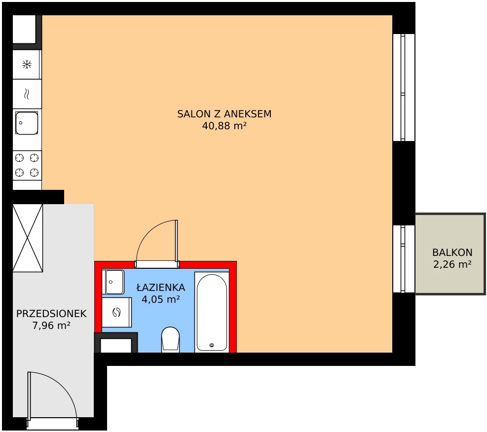 1 pokój, mieszkanie 52,91 m², piętro 2, oferta nr 1/M011, Stalowa Form 43.45, Warszawa, Praga Północ, Nowa Praga, ul. Stalowa