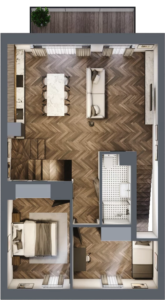 6 pokoi, mieszkanie 116,00 m², parter, oferta nr 39A, Małe Wilczyce, Wilczyce, ul. Zgodna / Życzliwa