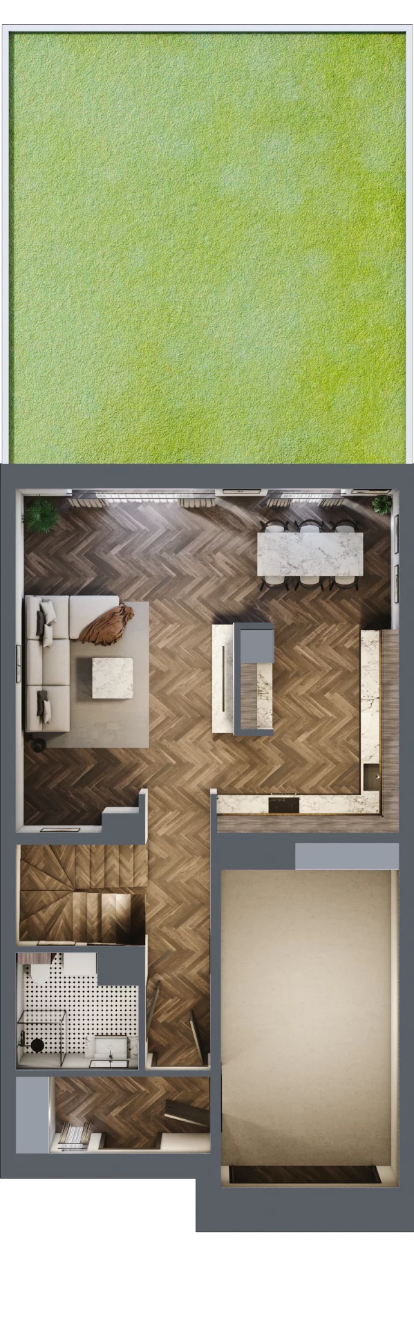 6 pokoi, mieszkanie 153,10 m², parter, oferta nr 23, Małe Wilczyce, Wilczyce, ul. Zgodna / Życzliwa