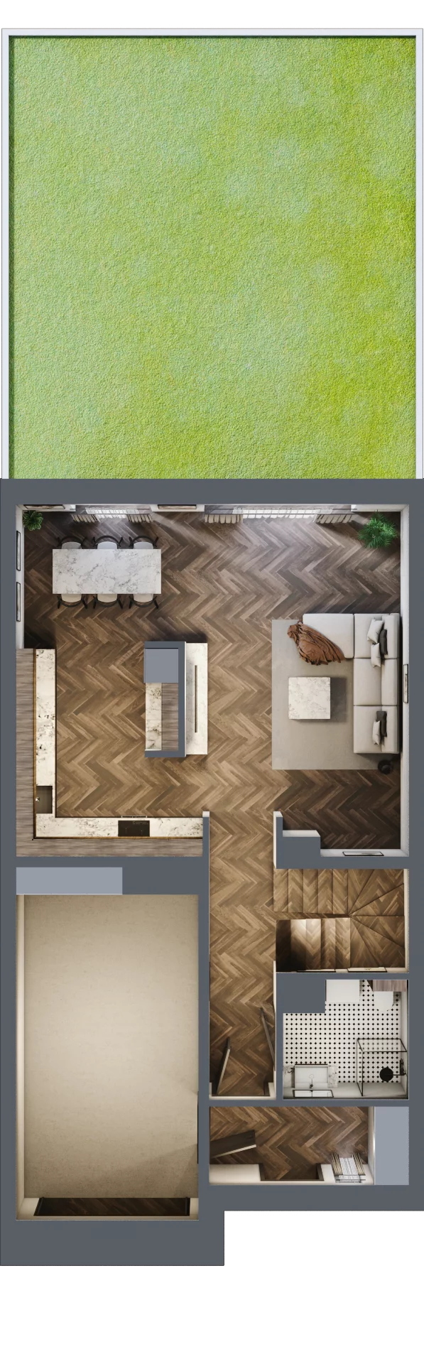 6 pokoi, mieszkanie 153,10 m², parter, oferta nr 26, Małe Wilczyce, Wilczyce, ul. Zgodna / Życzliwa