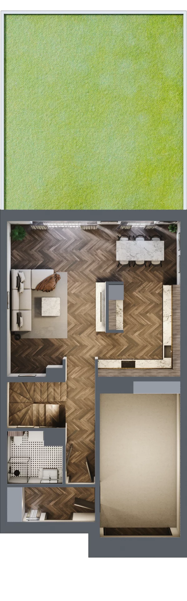 6 pokoi, mieszkanie 153,10 m², parter, oferta nr 25, Małe Wilczyce, Wilczyce, ul. Zgodna / Życzliwa