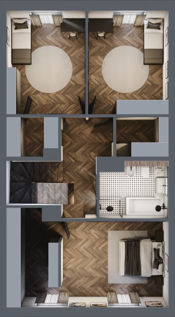 6 pokoi, mieszkanie 153,10 m², parter, oferta nr 25, Małe Wilczyce, Wilczyce, ul. Zgodna / Życzliwa