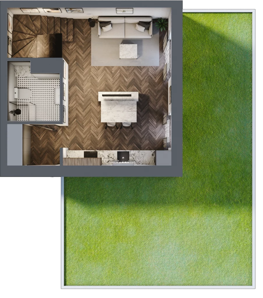 5 pokoi, mieszkanie 92,00 m², parter, oferta nr 22, Małe Wilczyce, Wilczyce, ul. Zgodna / Życzliwa