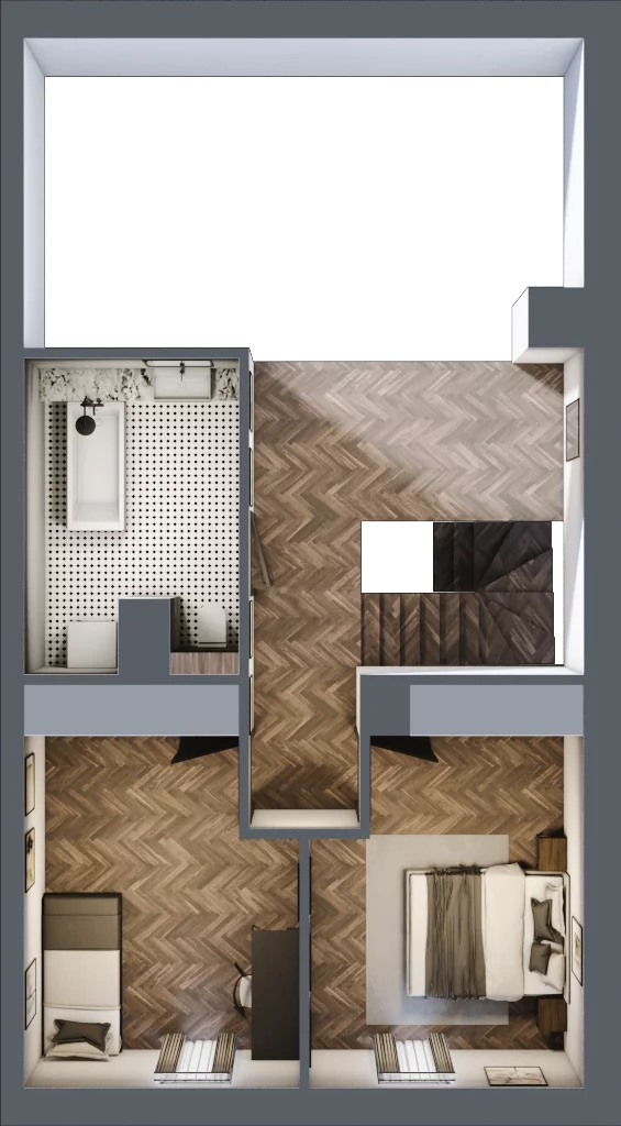 5 pokoi, mieszkanie 118,00 m², piętro 1, oferta nr 1A, Małe Wilczyce, Wilczyce, ul. Zgodna / Życzliwa