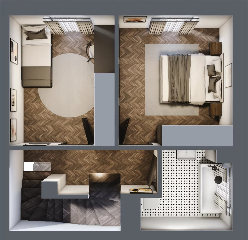 5 pokoi, mieszkanie 91,70 m², piętro 1, oferta nr 22A, Małe Wilczyce, Wilczyce, ul. Zgodna / Życzliwa