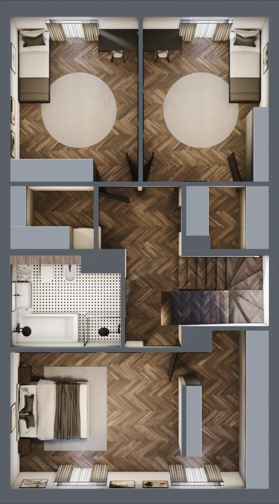 6 pokoi, mieszkanie 153,10 m², parter, oferta nr 24, Małe Wilczyce, Wilczyce, ul. Zgodna / Życzliwa