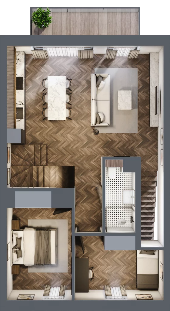 6 pokoi, mieszkanie 116,00 m², piętro 1, oferta nr 36A, Małe Wilczyce, Wilczyce, ul. Zgodna / Życzliwa
