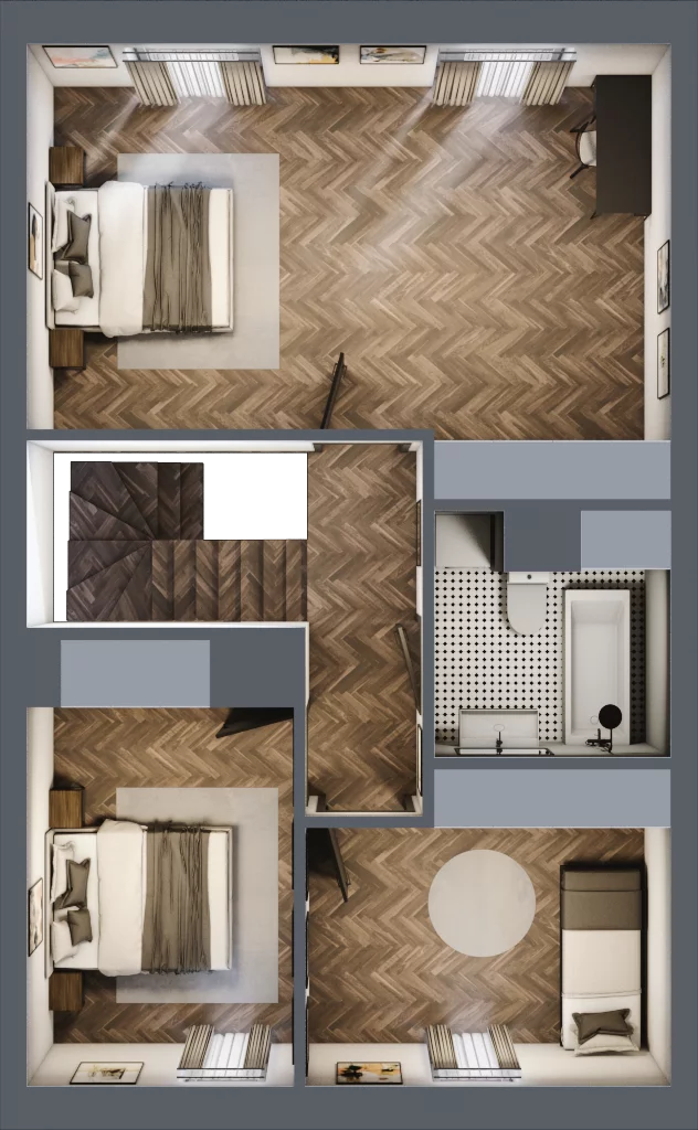 6 pokoi, mieszkanie 116,00 m², piętro 1, oferta nr 36A, Małe Wilczyce, Wilczyce, ul. Zgodna / Życzliwa