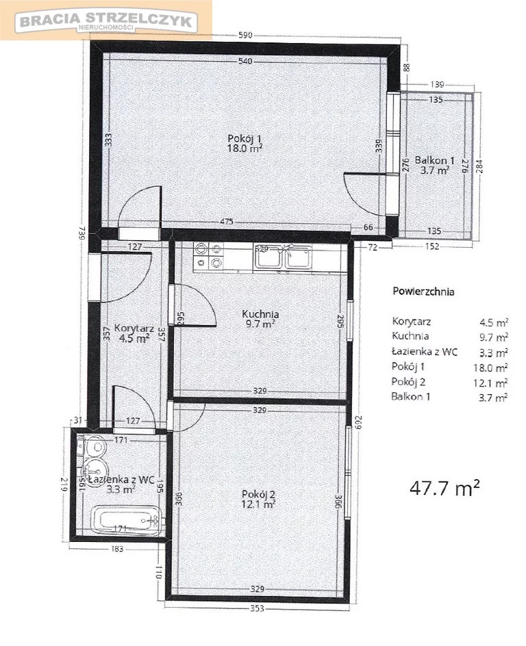 2 pokoje, mieszkanie 47,70 m², piętro 6, oferta nr , 823/9046/OMS, Warszawa, Praga Południe, Praga Południe, Jarocińska