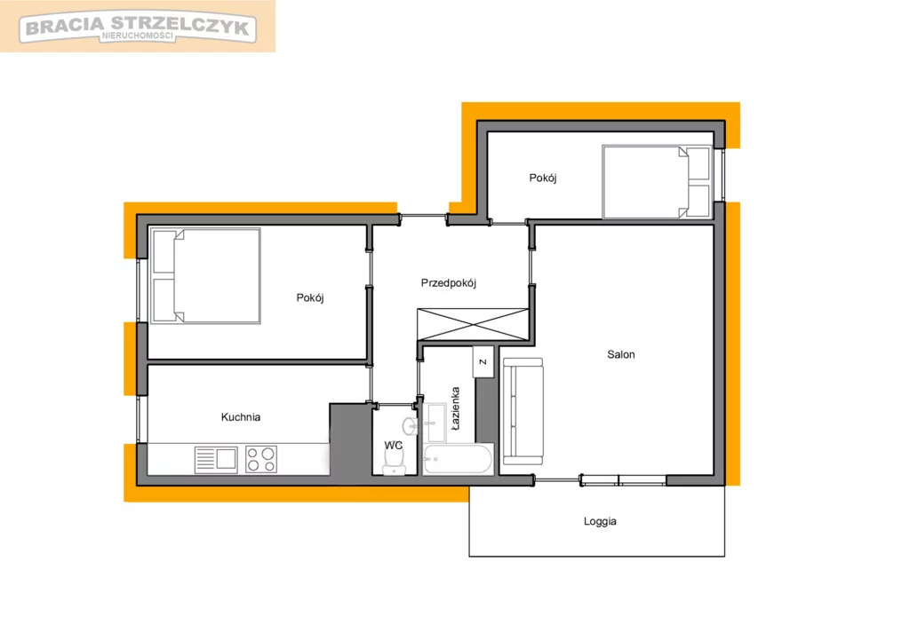 3 pokoje, mieszkanie 59,90 m², piętro 3, oferta nr , 755/9046/OMS, Nowy Dwór Mazowiecki, Młodzieżowa