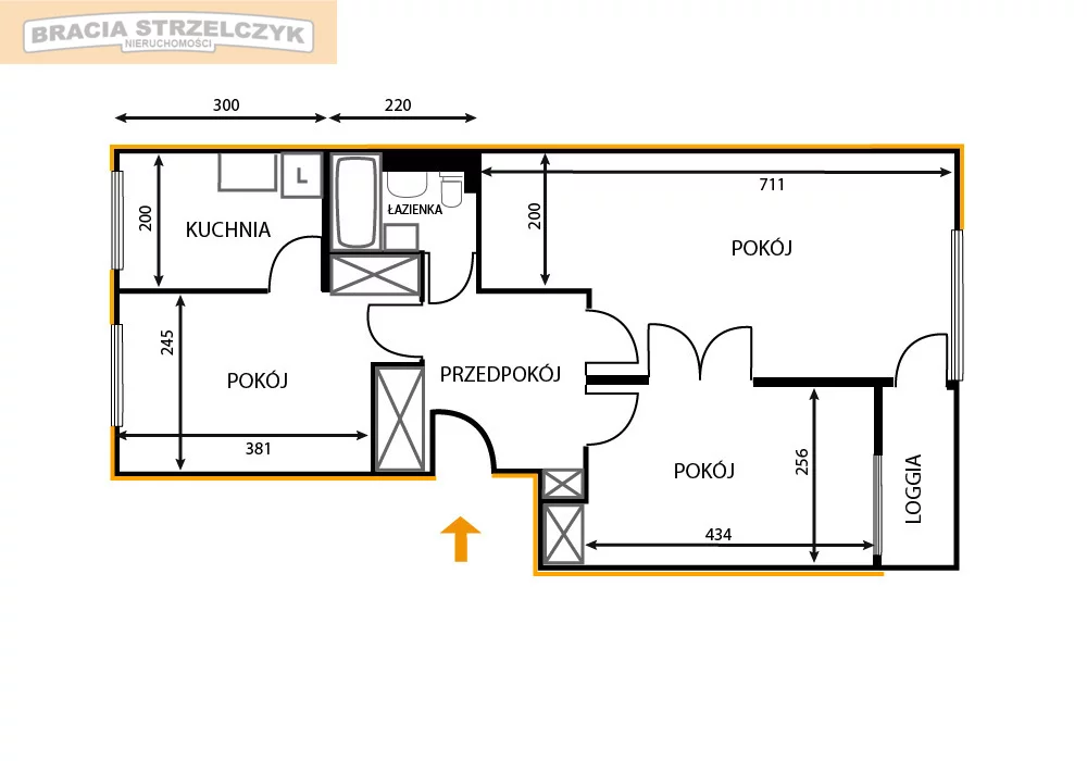 Mieszkanie do wynajęcia, 61,00 m², 3 pokoje, 1 piętro, oferta nr 673/9046/OMW