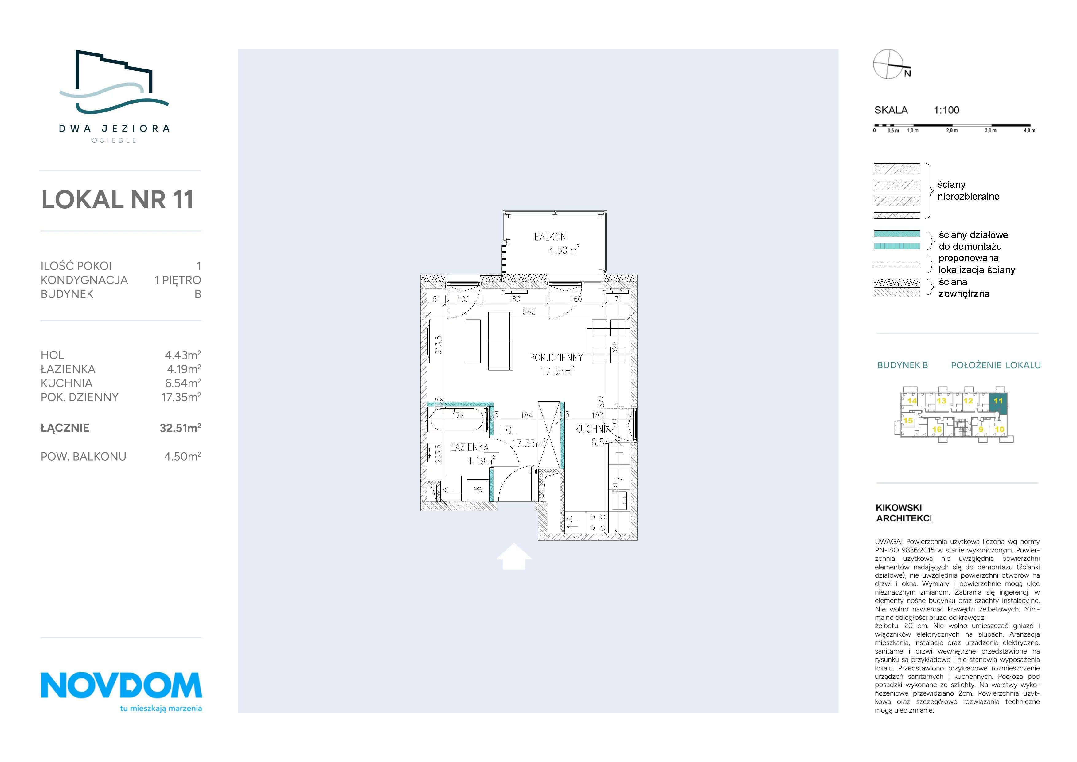 Apartament 32,51 m², piętro 1, oferta nr B/11, Dwa Jeziora, Olsztyn, Gutkowo, ul. Bałtycka