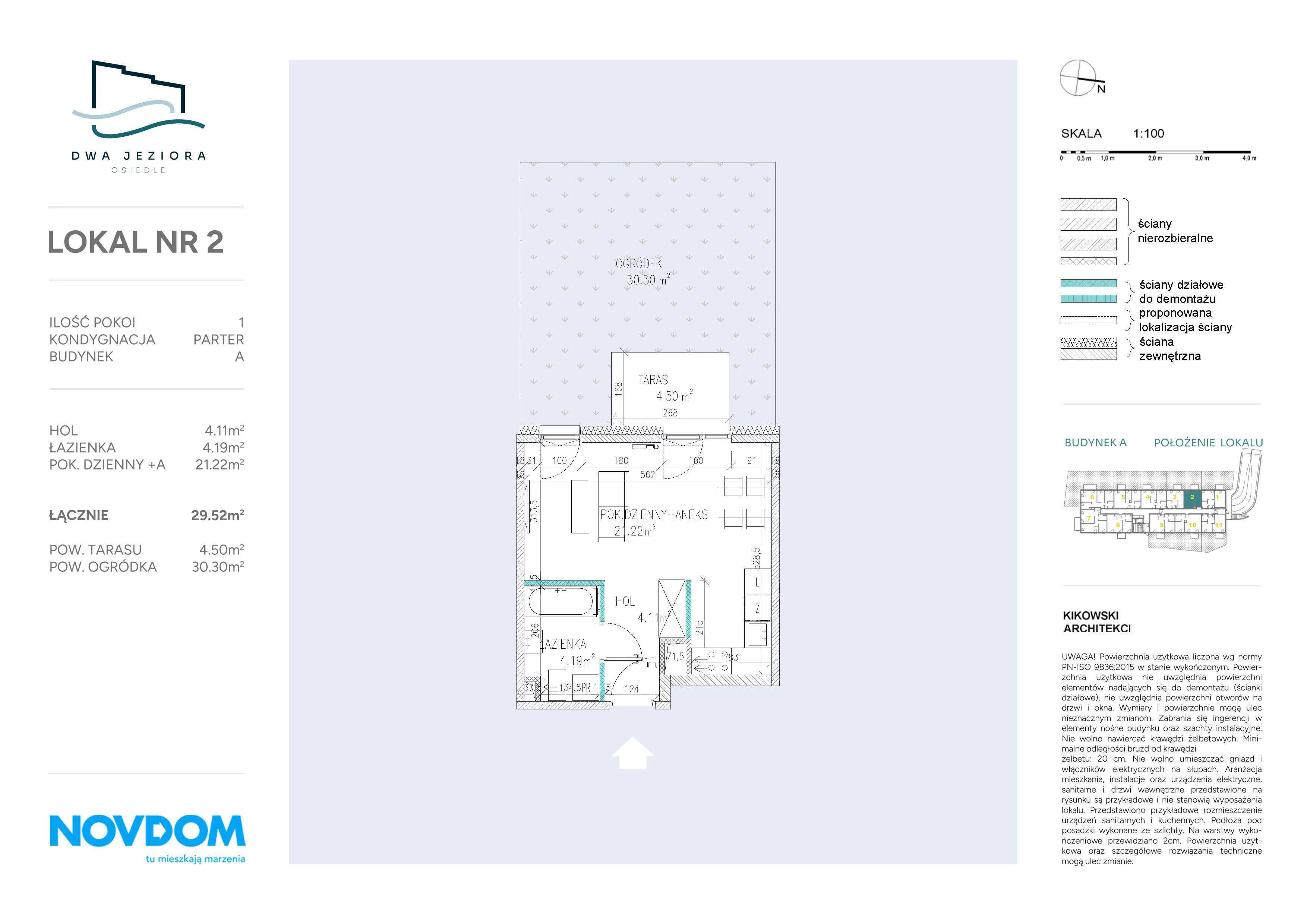 Apartament 29,52 m², parter, oferta nr A/2, Dwa Jeziora, Olsztyn, Gutkowo, ul. Bałtycka