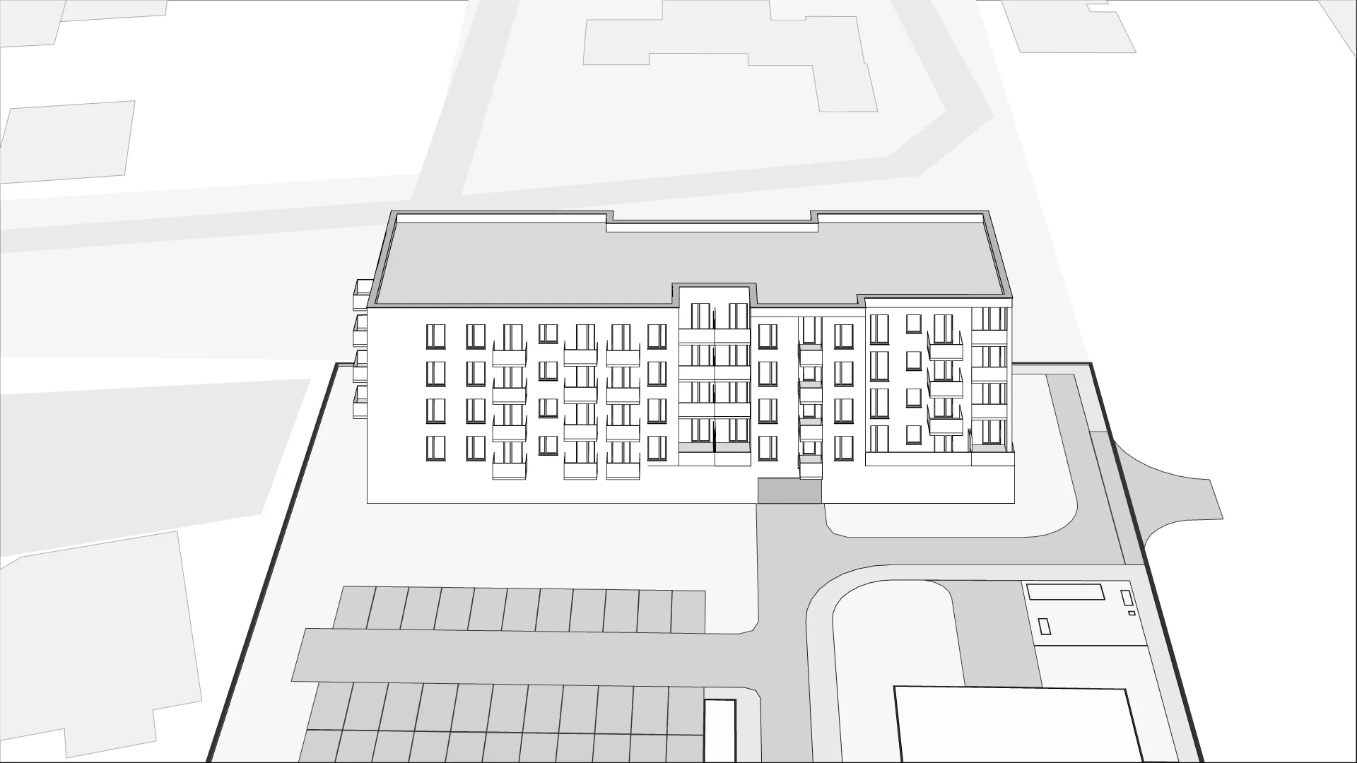 Wirtualna makieta 3D apartamentu 41.64 m², D/36