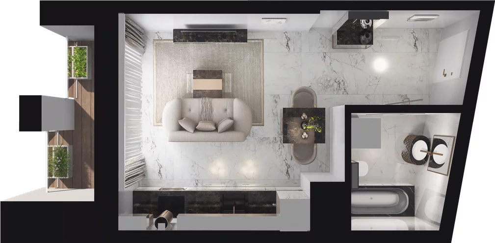 1 pokój, apartament 26,64 m², piętro 1, oferta nr 1.1.008.M, Granaria, Gdańsk, Śródmieście, ul. Chmielna