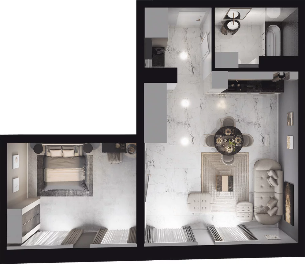 1 pokój, apartament 66,33 m², piętro 2, oferta nr 5.2.211, Granaria, Gdańsk, Śródmieście, ul. Chmielna
