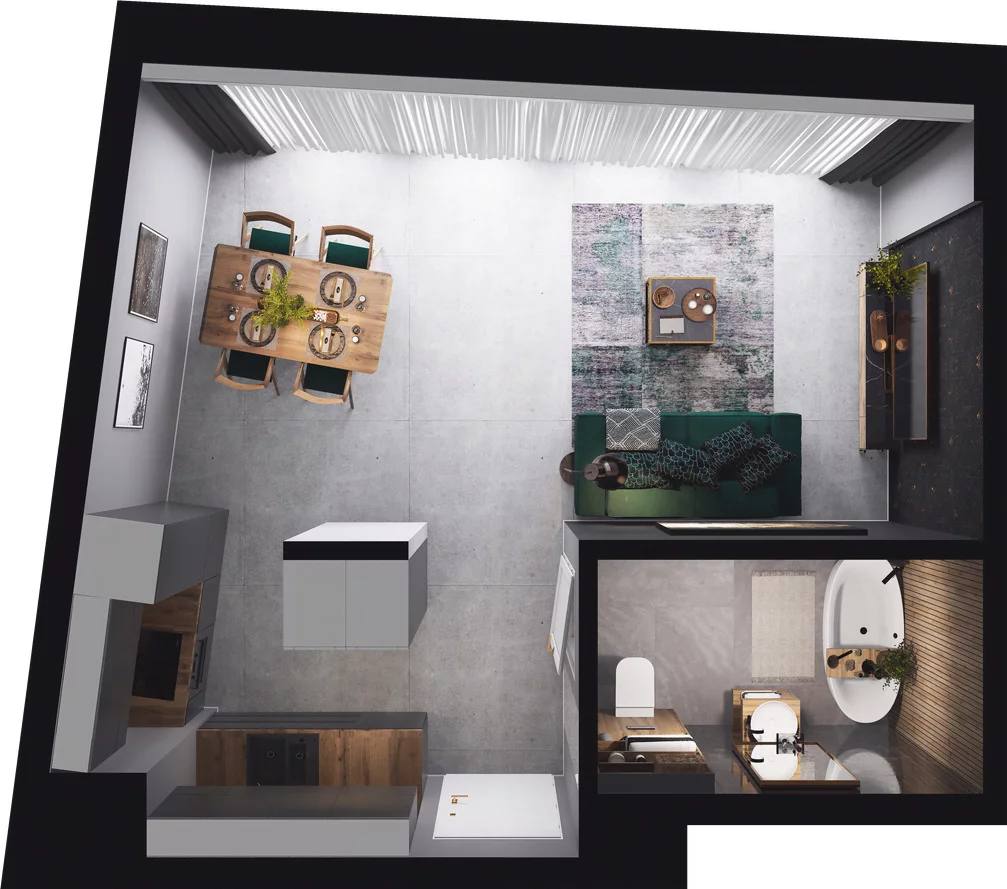 1 pokój, mieszkanie 35,71 m², piętro 6, oferta nr 1.6.087.M (KJ), Granaria, Gdańsk, Śródmieście, ul. Chmielna