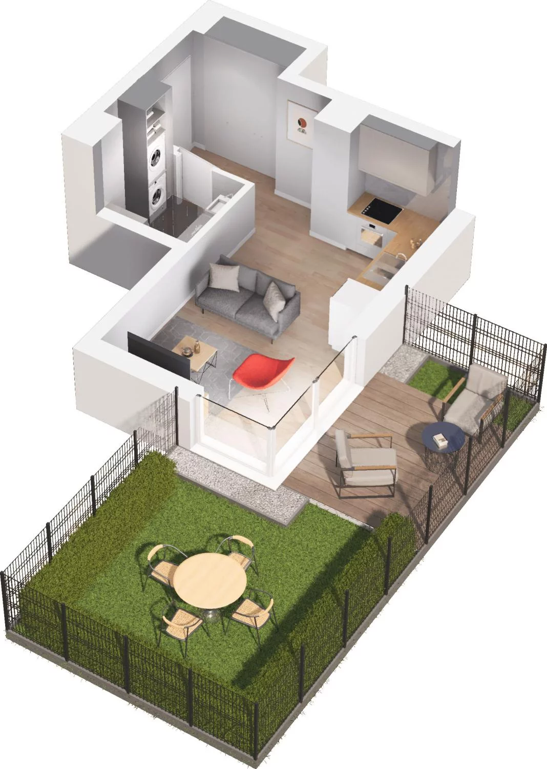 1 pokój, apartament 26,21 m², parter, oferta nr C8.3, Sol Marina, Wiślinka, ul. Łąkowa