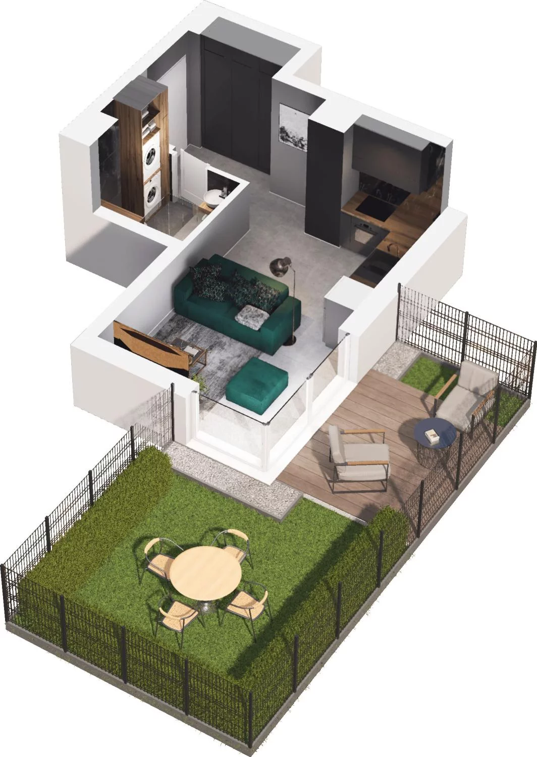 1 pokój, apartament 26,21 m², parter, oferta nr C8.3, Sol Marina, Wiślinka, ul. Łąkowa