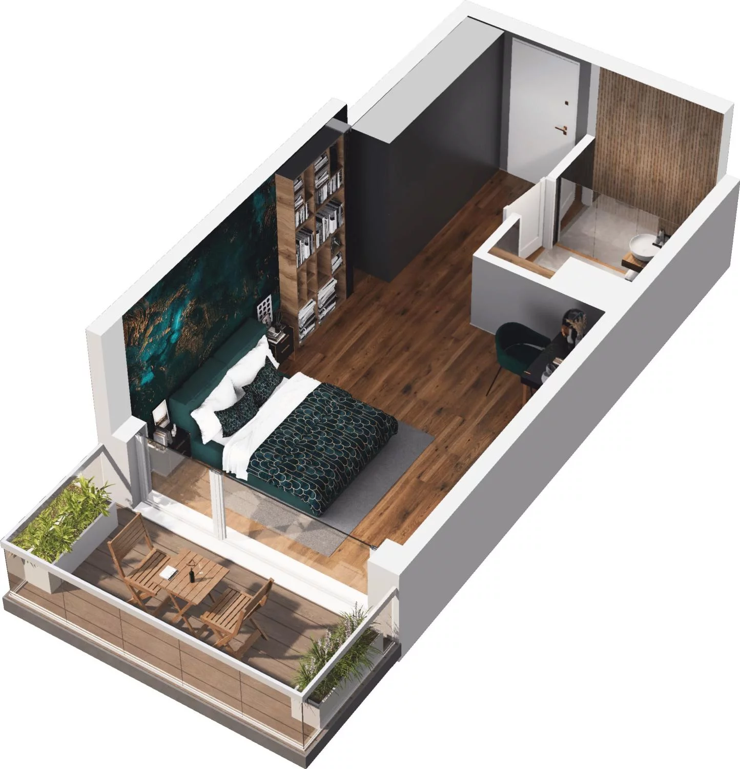 1 pokój, apartament inwestycyjny 24,00 m², piętro 1, oferta nr A6.23, Grano Hotel Solmarina, Wiślinka, ul. Łąkowa