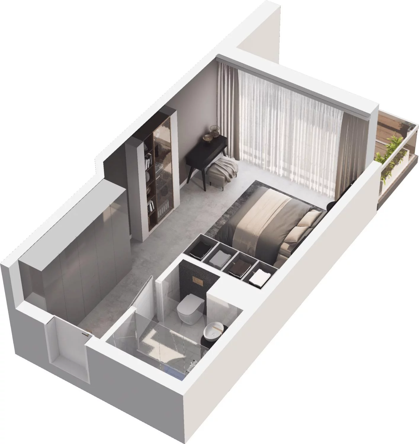 1 pokój, apartament inwestycyjny 22,59 m², piętro 1, oferta nr A6.26, Grano Hotel Solmarina, Wiślinka, ul. Łąkowa