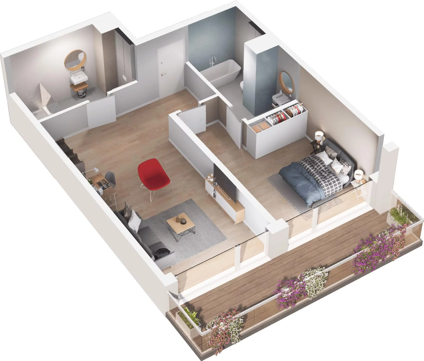 1 pokój, apartament inwestycyjny 57,66 m², piętro 1, oferta nr A6.35 + 37, Grano Hotel Solmarina, Wiślinka, ul. Łąkowa