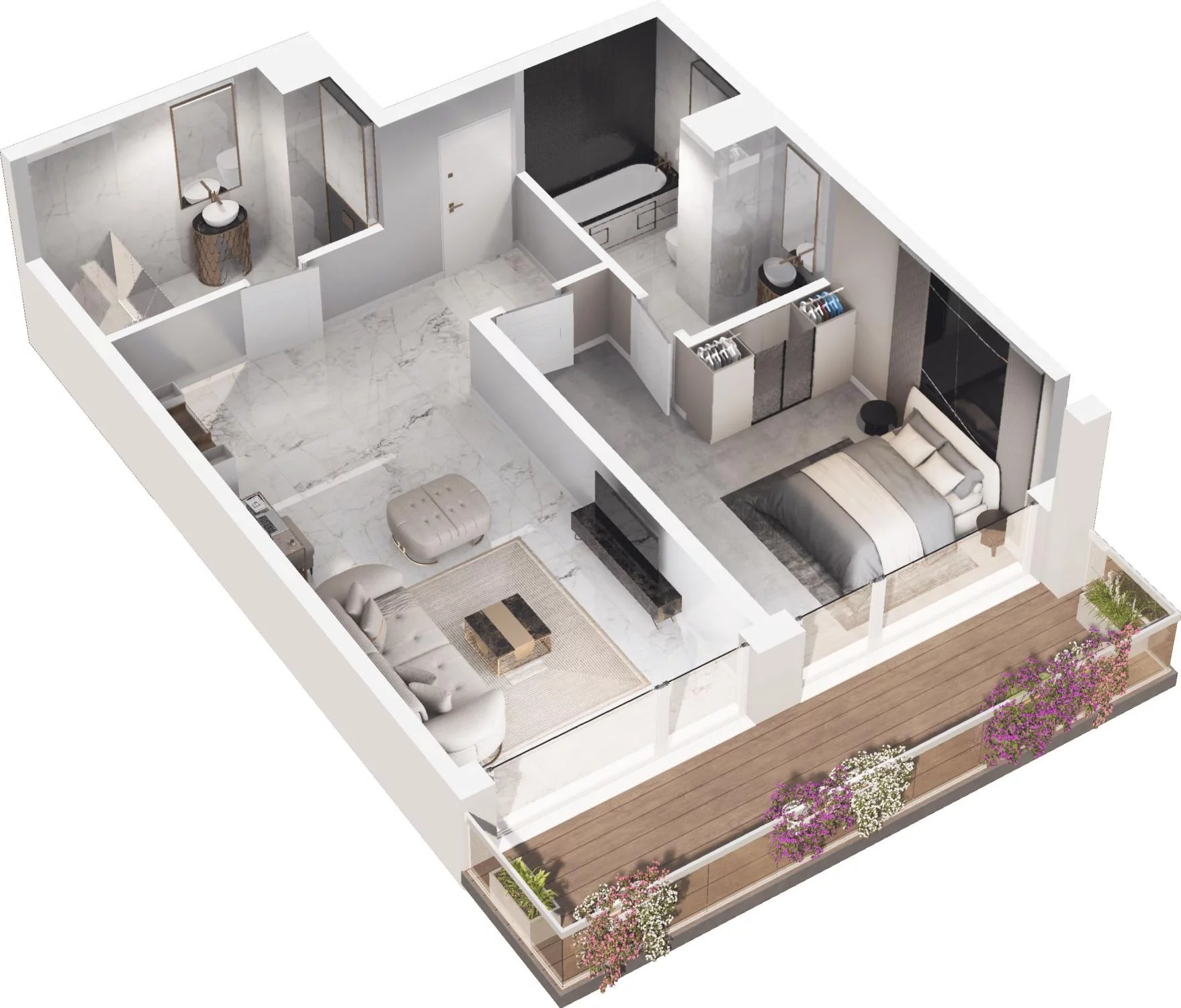 1 pokój, apartament inwestycyjny 57,66 m², piętro 1, oferta nr A6.35 + 37, Grano Hotel Solmarina, Wiślinka, ul. Łąkowa