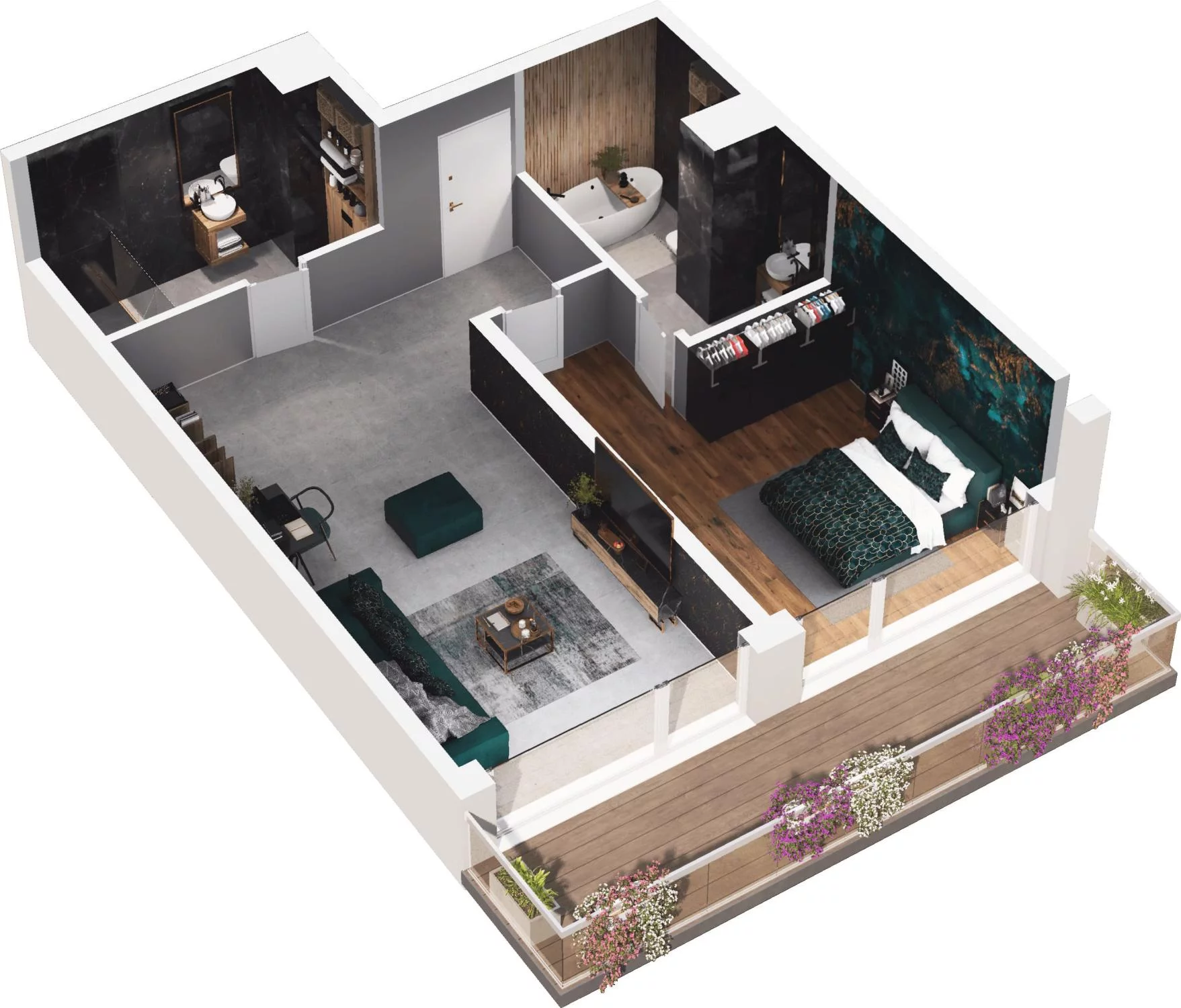 1 pokój, apartament inwestycyjny 57,66 m², piętro 1, oferta nr A6.35 + 37, Grano Hotel Solmarina, Wiślinka, ul. Łąkowa