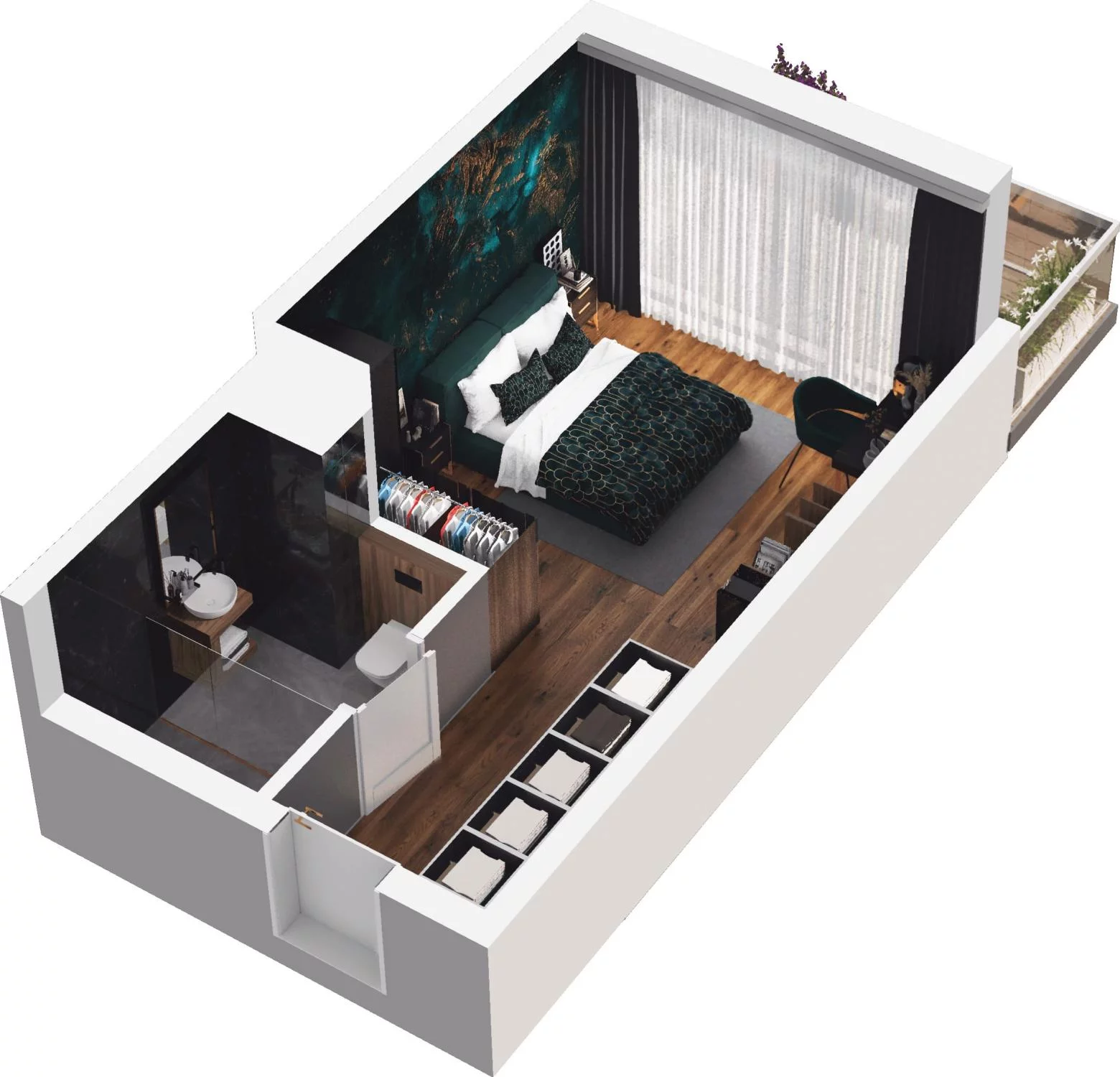 1 pokój, apartament inwestycyjny 22,79 m², piętro 2, oferta nr A6.57, Grano Hotel Solmarina, Wiślinka, ul. Łąkowa