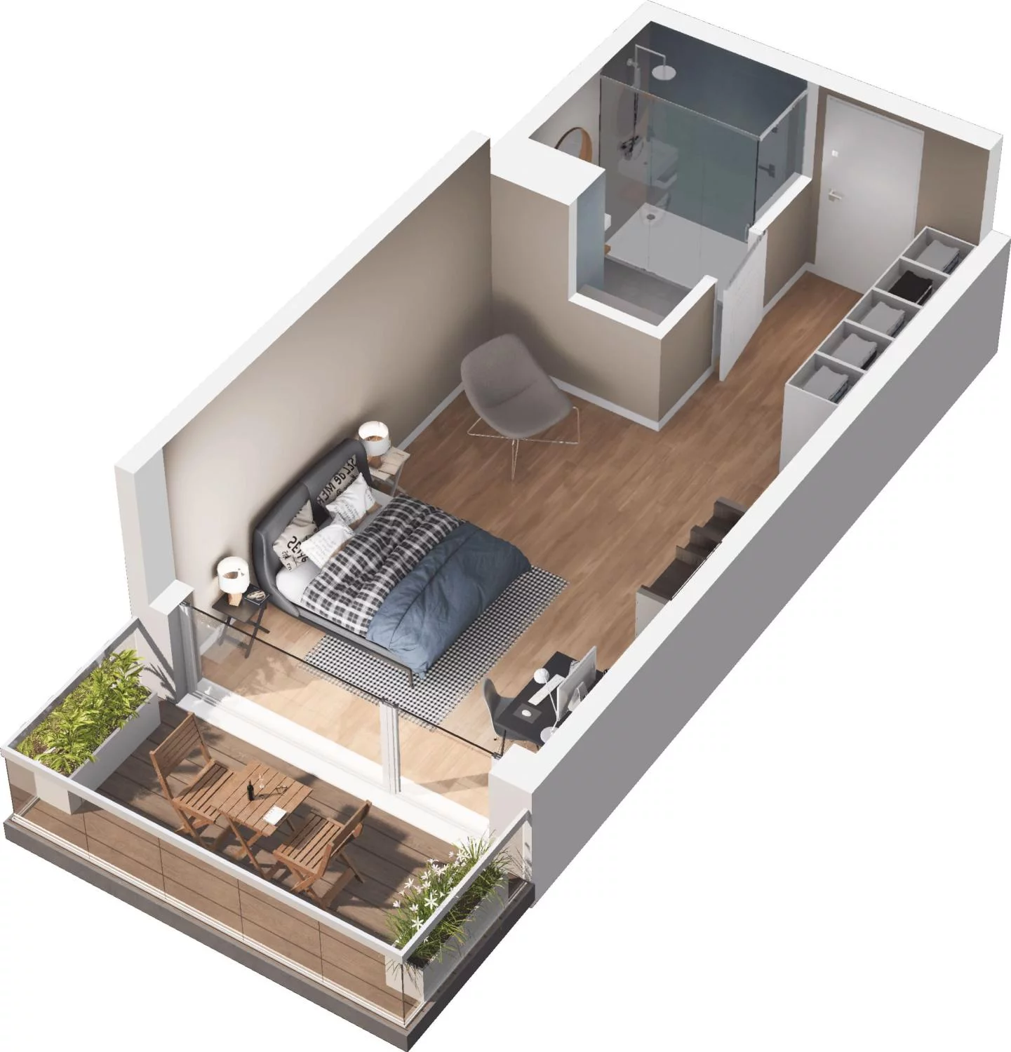 1 pokój, apartament inwestycyjny 25,49 m², piętro 2, oferta nr A6.72, Grano Hotel Solmarina, Wiślinka, ul. Łąkowa