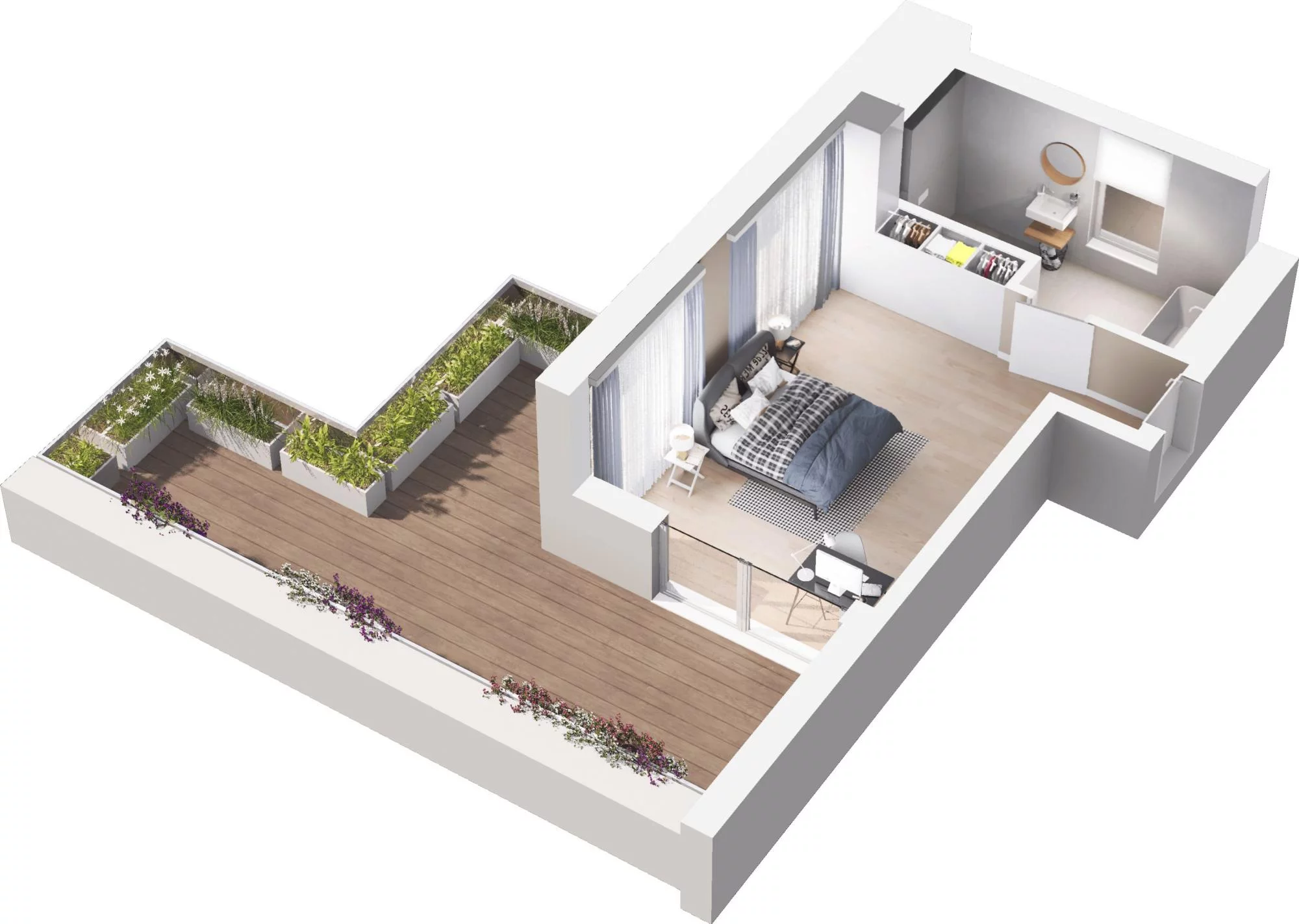 1 pokój, apartament inwestycyjny 26,63 m², piętro 3, oferta nr A6.88, Grano Hotel Solmarina, Wiślinka, ul. Łąkowa
