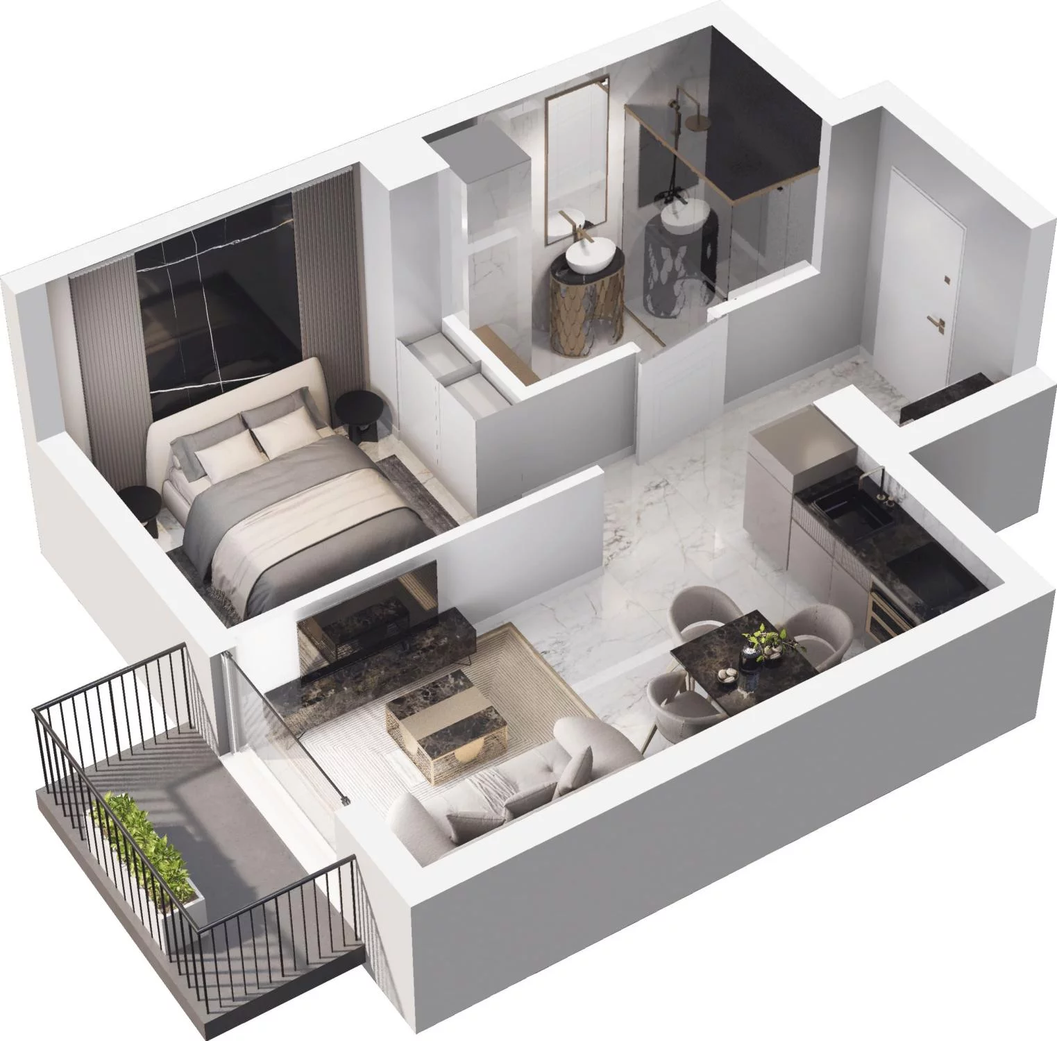 1 pokój, apartament 30,63 m², piętro 2, oferta nr 4.19, Trimare, Sztutowo, ul. Mierzeja Park