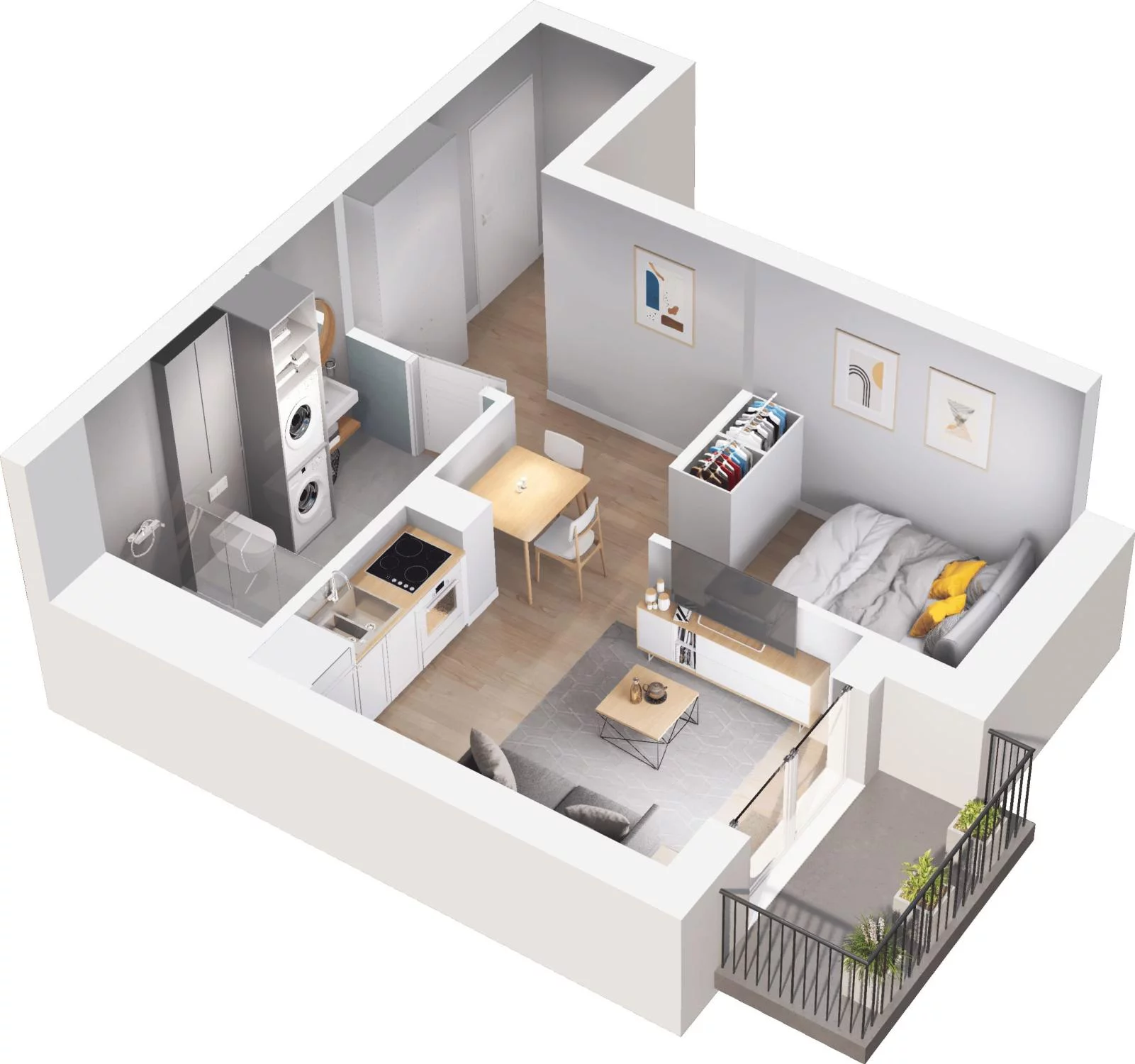 1 pokój, apartament 30,70 m², piętro 1, oferta nr 5.10, Trimare, Sztutowo, ul. Mierzeja Park