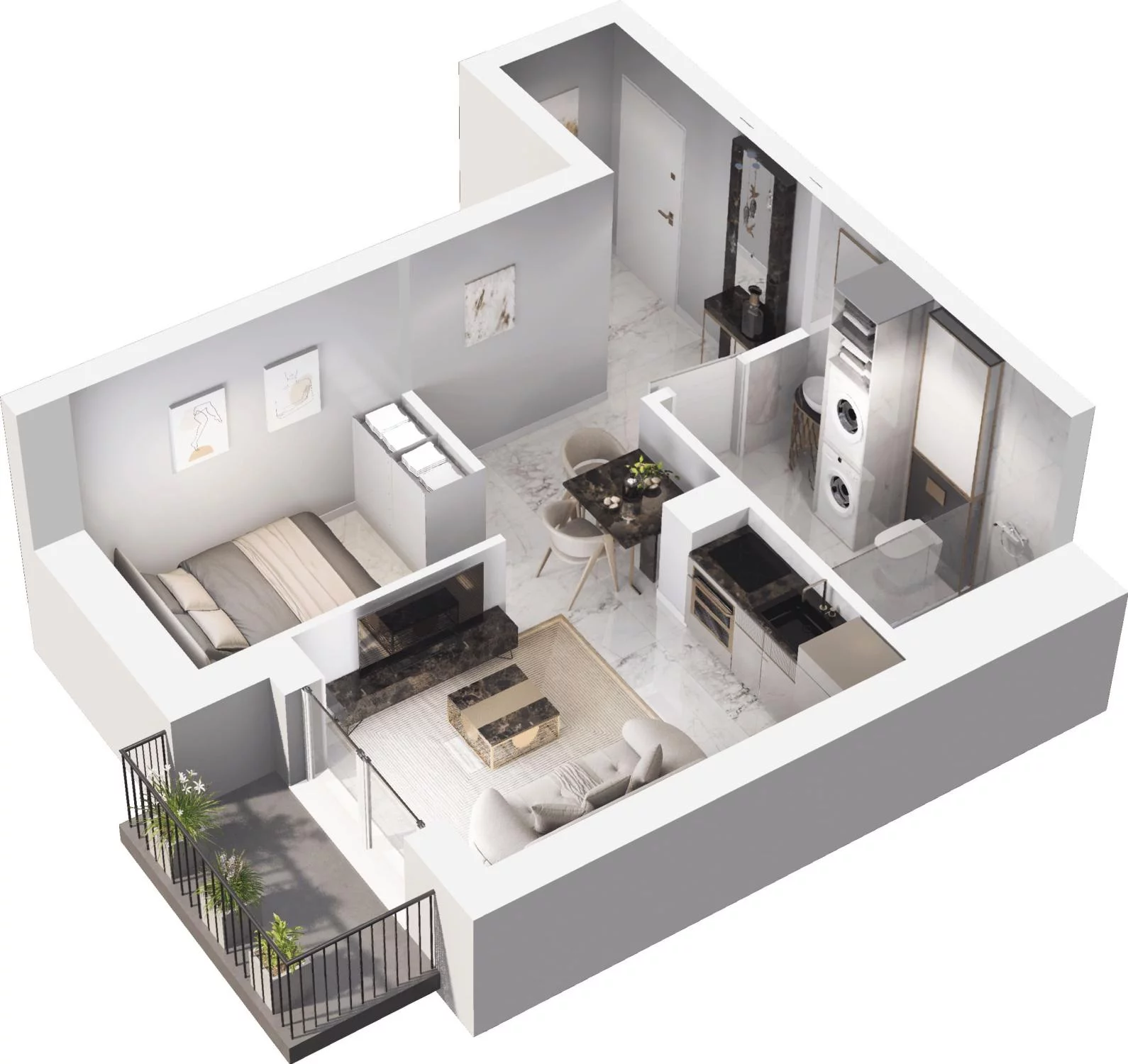 1 pokój, apartament 30,72 m², piętro 1, oferta nr 5.13, Trimare, Sztutowo, ul. Mierzeja Park