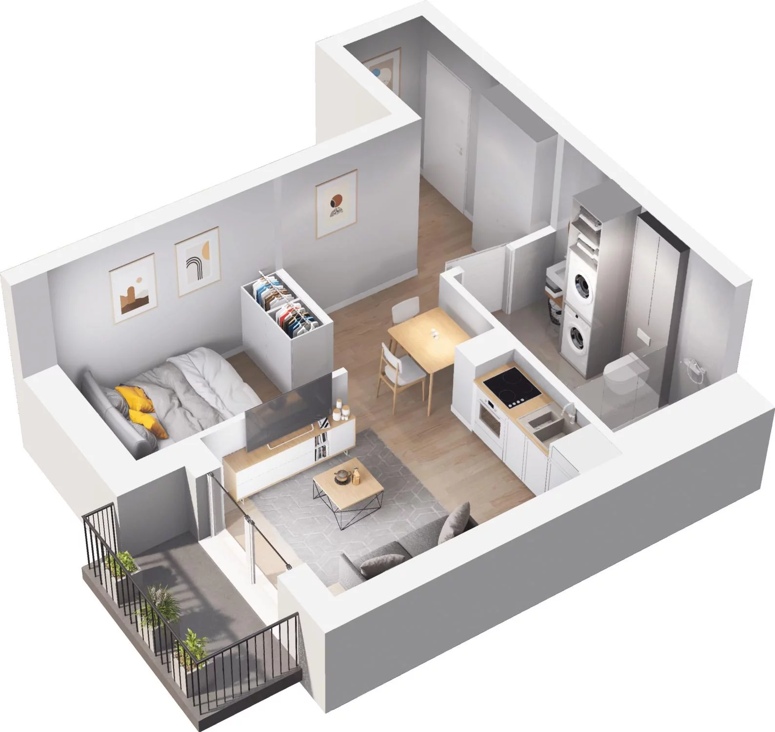 1 pokój, apartament 30,83 m², piętro 1, oferta nr 8.13 (O), Trimare, Sztutowo, ul. Mierzeja Park