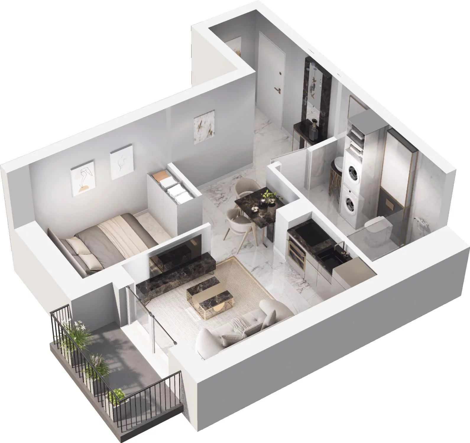 1 pokój, apartament 30,83 m², piętro 1, oferta nr 8.13 (O), Trimare, Sztutowo, ul. Mierzeja Park