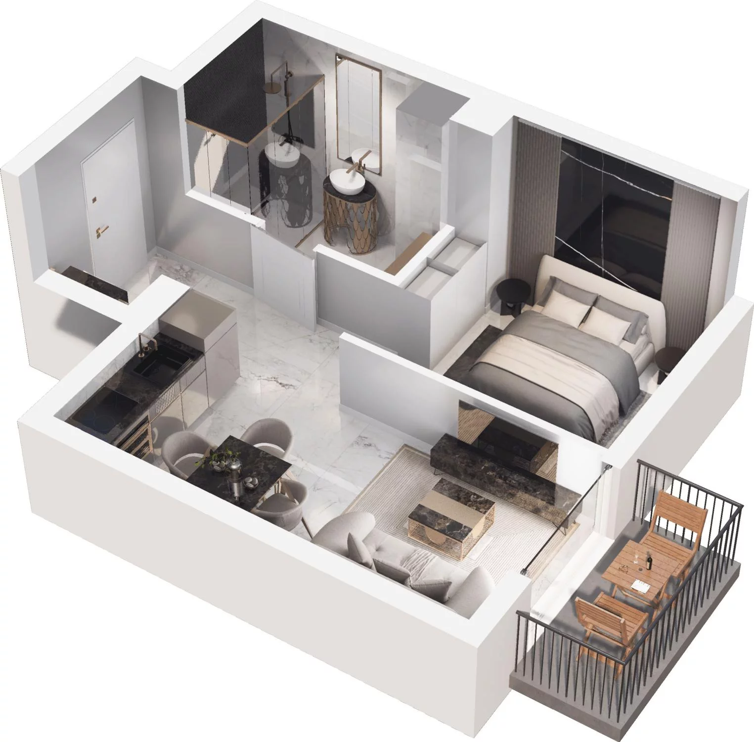 1 pokój, apartament 30,63 m², piętro 2, oferta nr 8.18, Trimare, Sztutowo, ul. Mierzeja Park