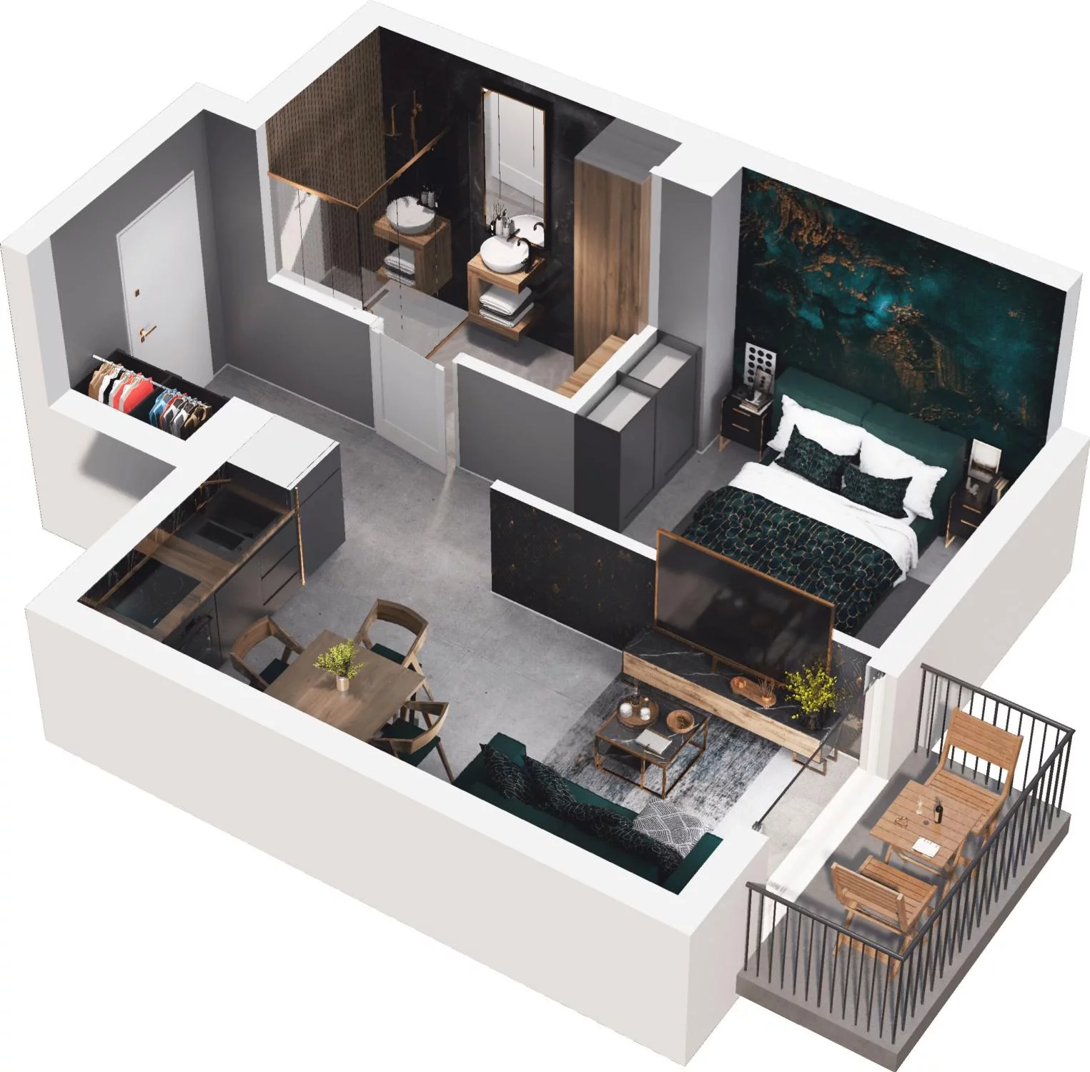 1 pokój, apartament 30,63 m², piętro 2, oferta nr 8.18, Trimare, Sztutowo, ul. Mierzeja Park