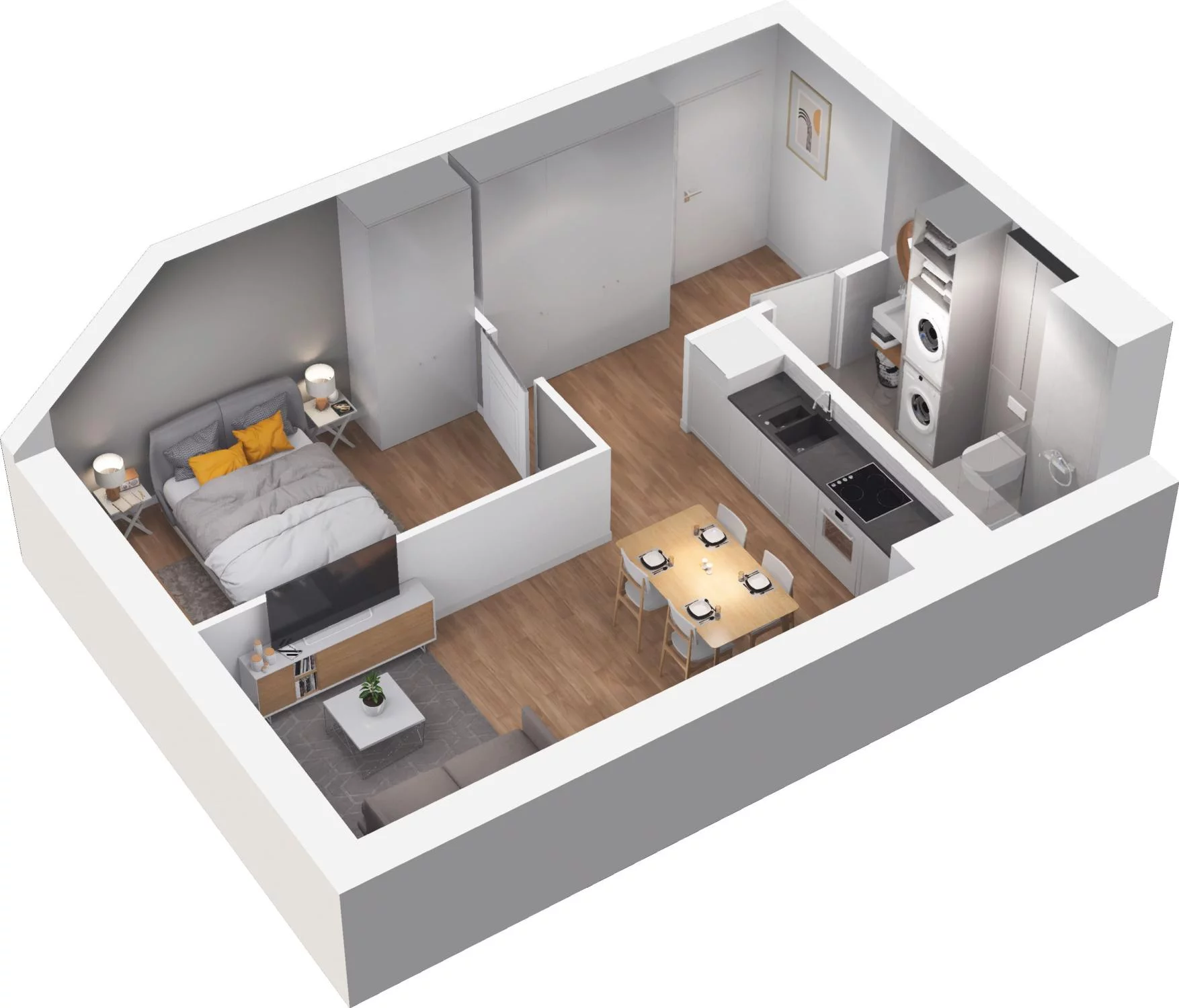 1 pokój, apartament 32,48 m², piętro 2, oferta nr 9.16, Trimare, Sztutowo, ul. Mierzeja Park