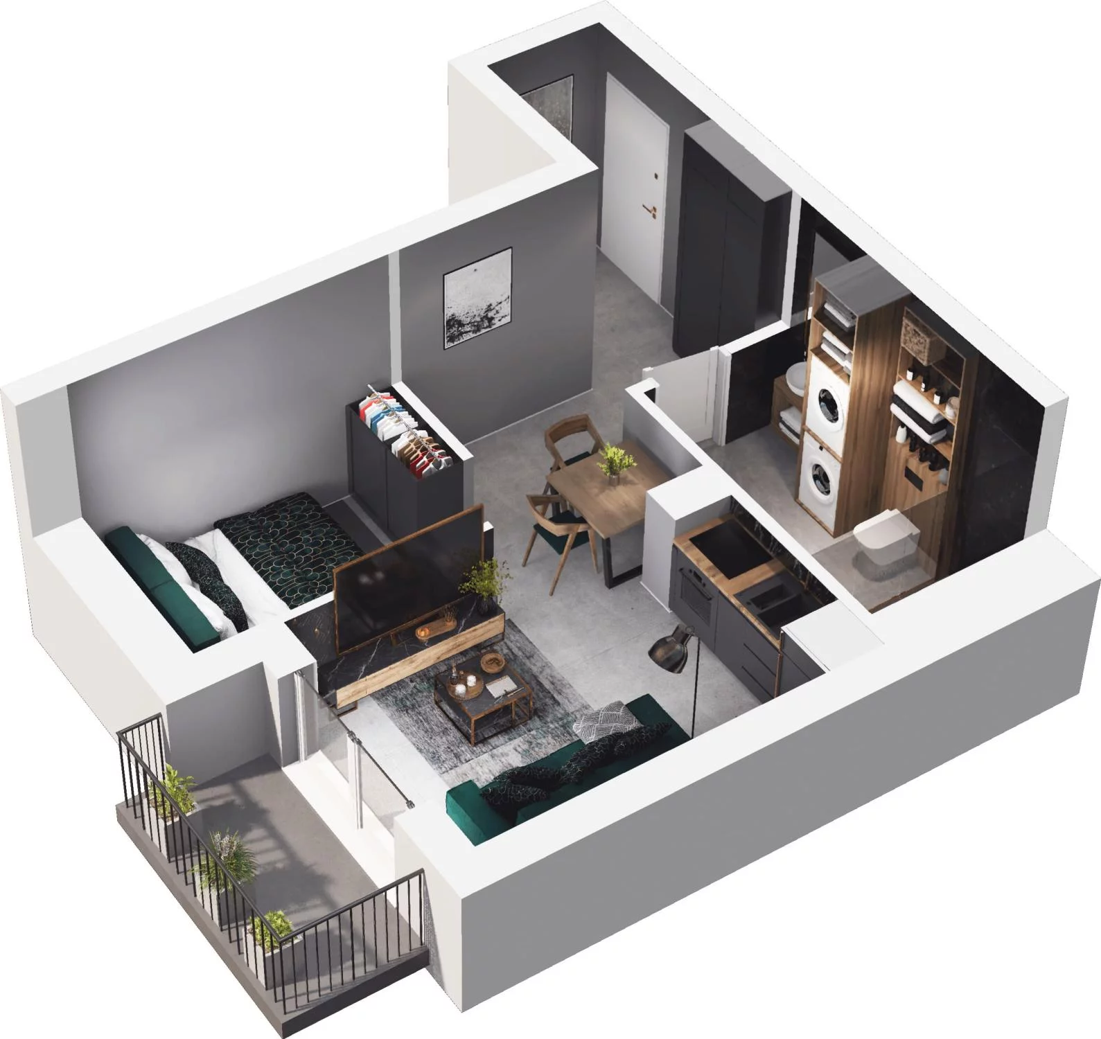 1 pokój, apartament 30,70 m², piętro 1, oferta nr 11.13, Trimare, Sztutowo, ul. Mierzeja Park